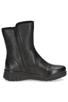 Caprice Leather TEX & BLUE GRIP Wide Fit Boots - Black Nappa