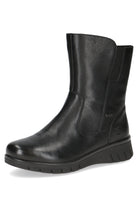 Caprice Leather TEX & BLUE GRIP Wide Fit Boots - Black Nappa