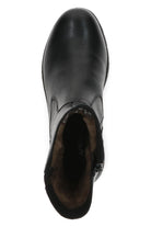 Caprice Leather TEX & BLUE GRIP Wide Fit Boots - Black Nappa
