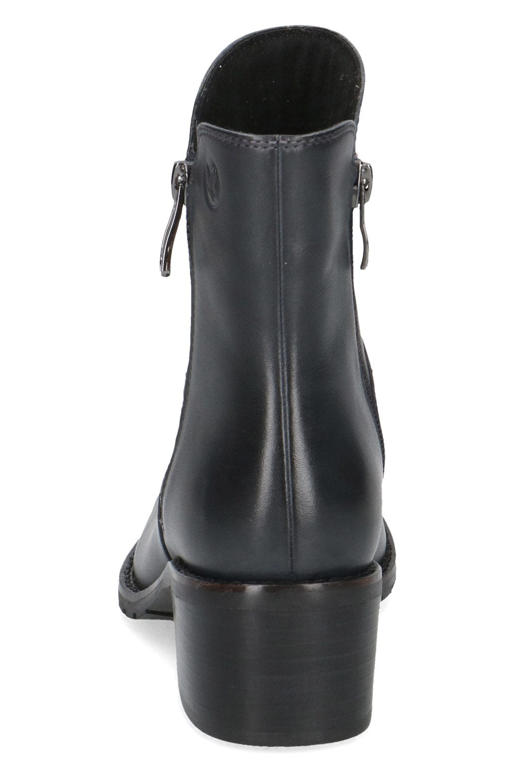 Caprice Leather Wide Fit Ankle Boots - Ocean Nappa