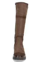 Caprice Nubuck Leather BLUE GRIP Knee High Boots - Taupe