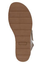 Caprice Nubuck Leather Buckle Detail Sandals - Snow Nubuck