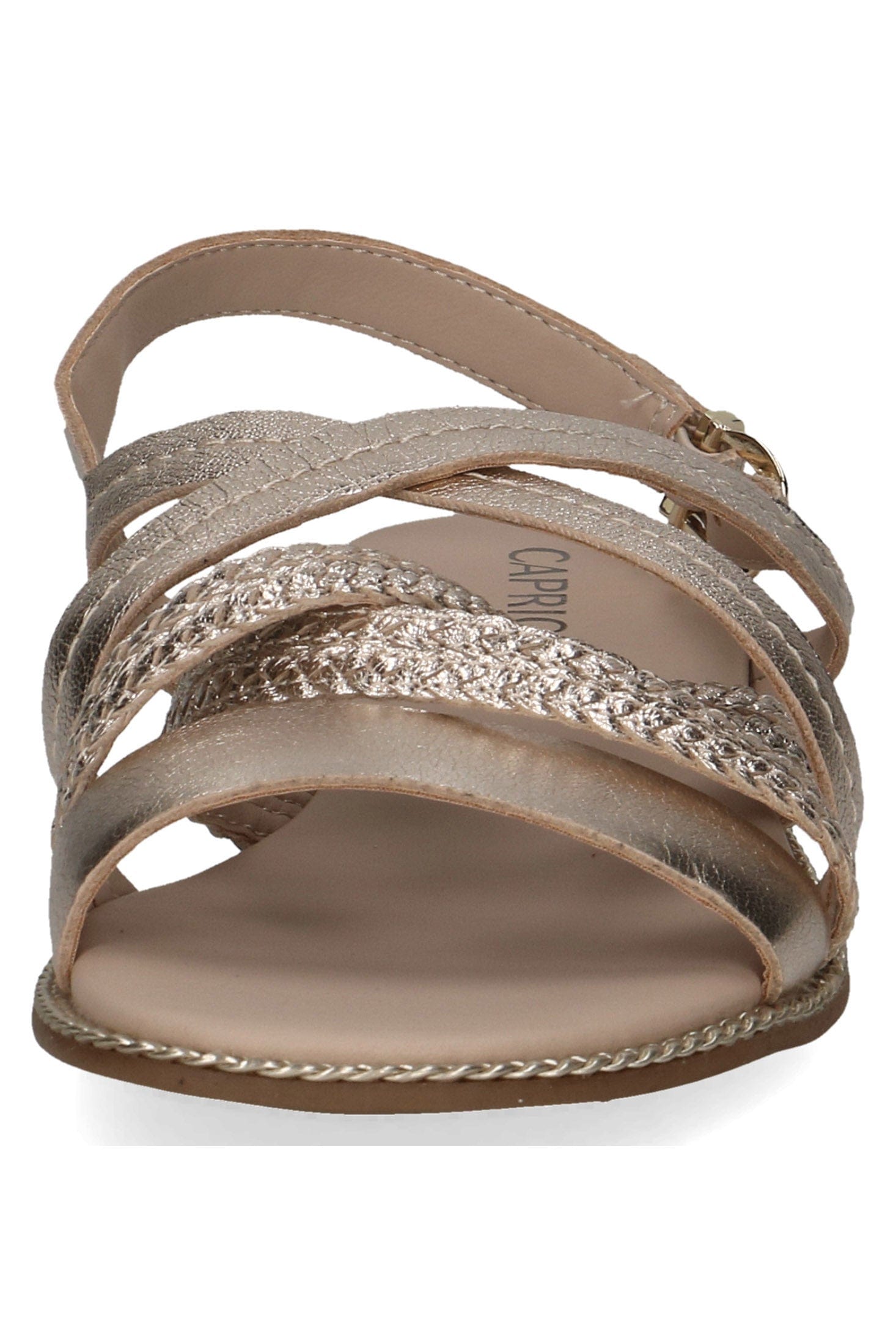 Caprice Strappy Sandals - Platin Metal