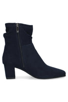 Caprice Stretch Ankle Boots - Navy