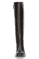 Caprice Stretch Back Knee High Boots - Dark Brown Comb