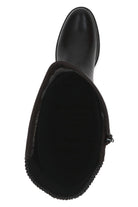 Caprice Stretch Back Knee High Boots - Dark Brown Comb