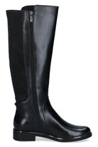 Caprice Stretch Back Leather Knee High Boots - Black Comb