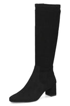 Caprice Stretch Knee High Boots - Black
