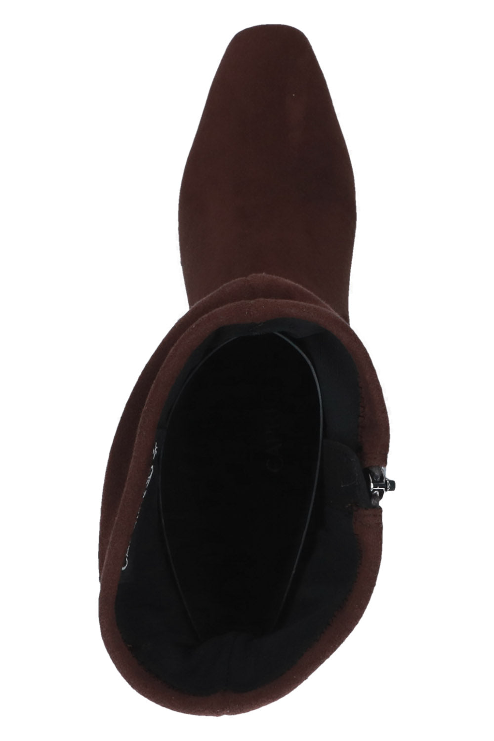 Caprice Stretch Mid Calf Boots - Dark Brown