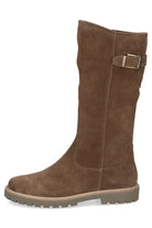 Caprice Suede Knee High Boots - Brown