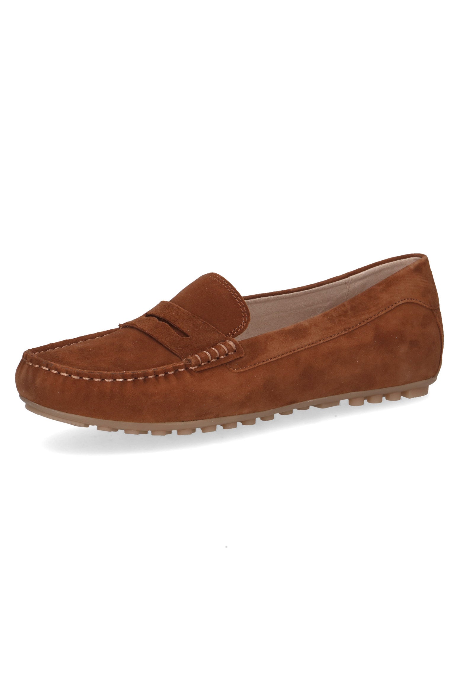 Caprice Suede Moccasin - Cognac Suede