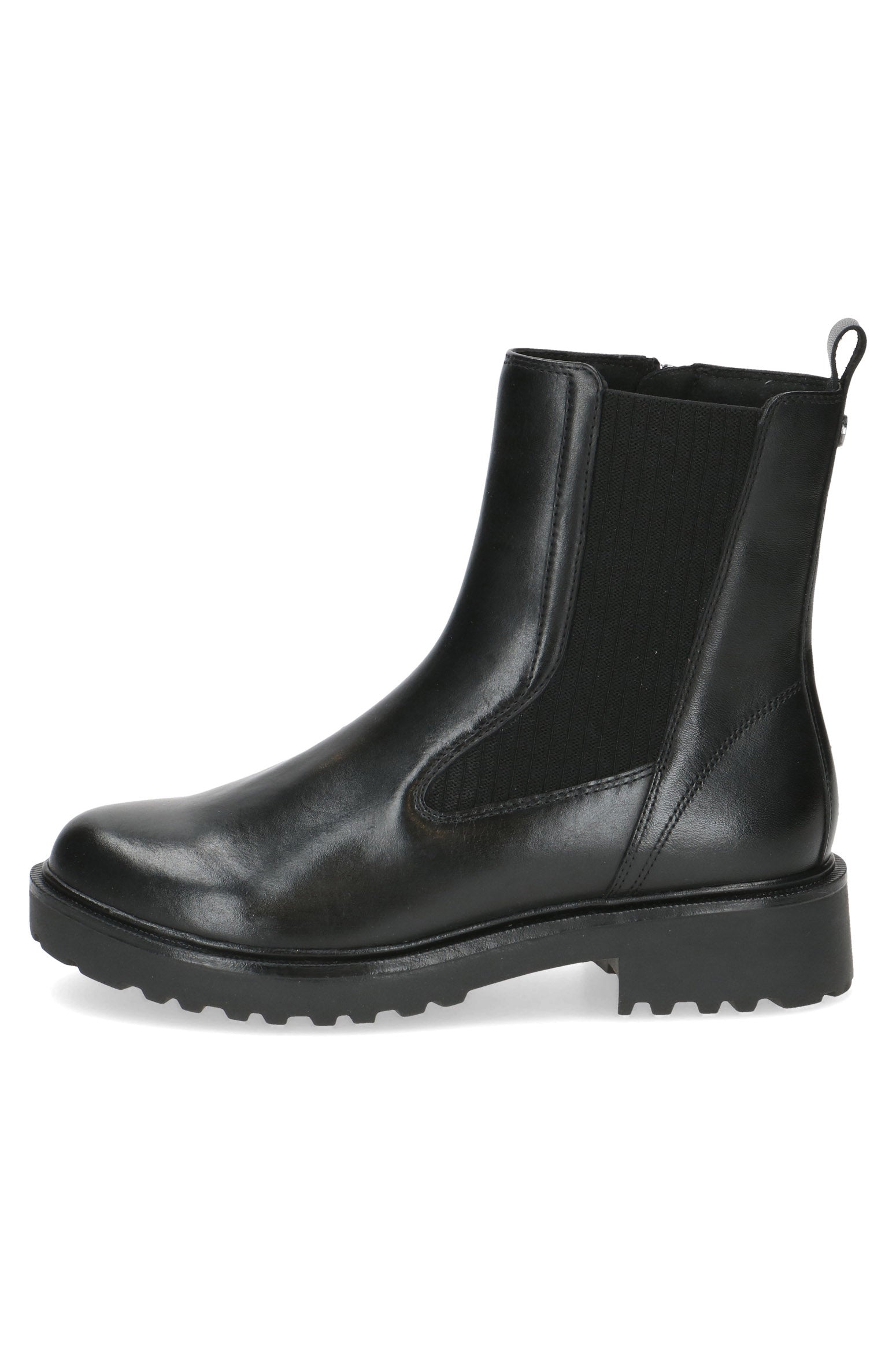 Caprice Thermo Leather Chelsea Boots - Black Nappa