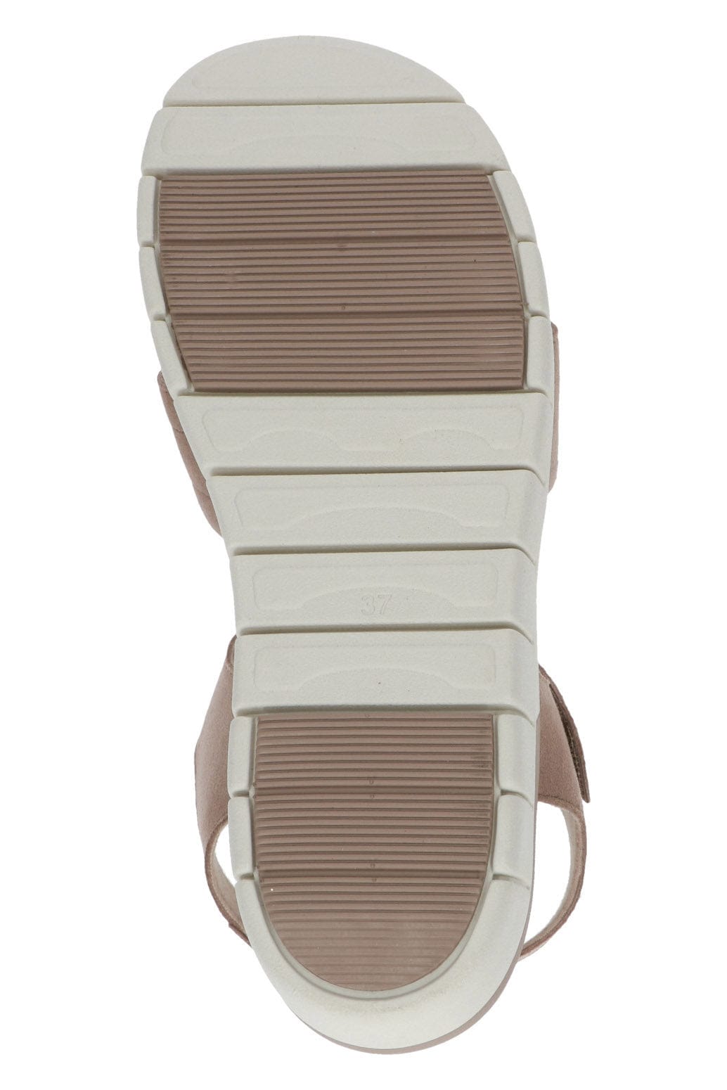 Caprice Wide Fit Flatform Sandals - Bark Suede