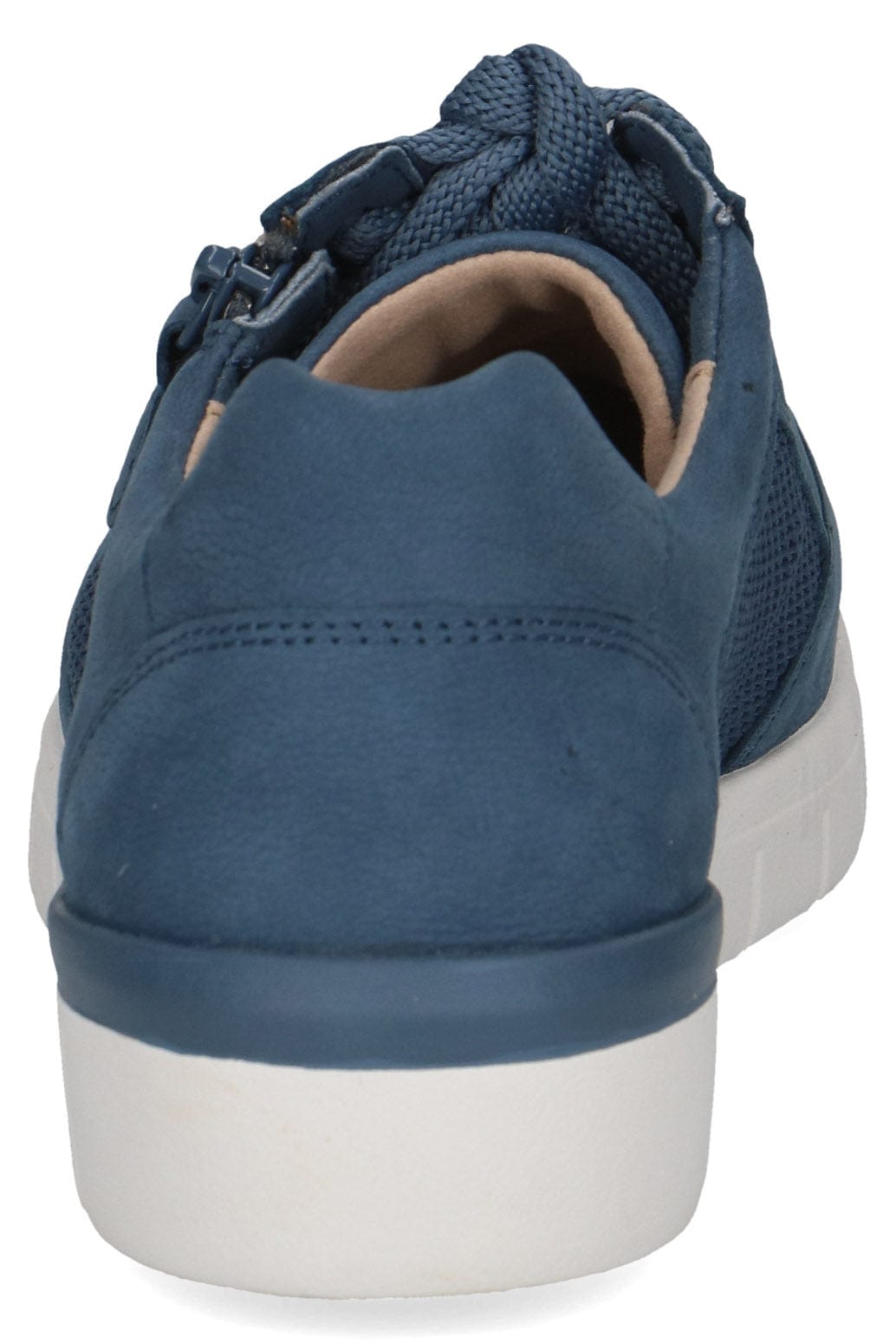 Caprice Wide Fit Trainers with Zip Fastening - Blue Comb