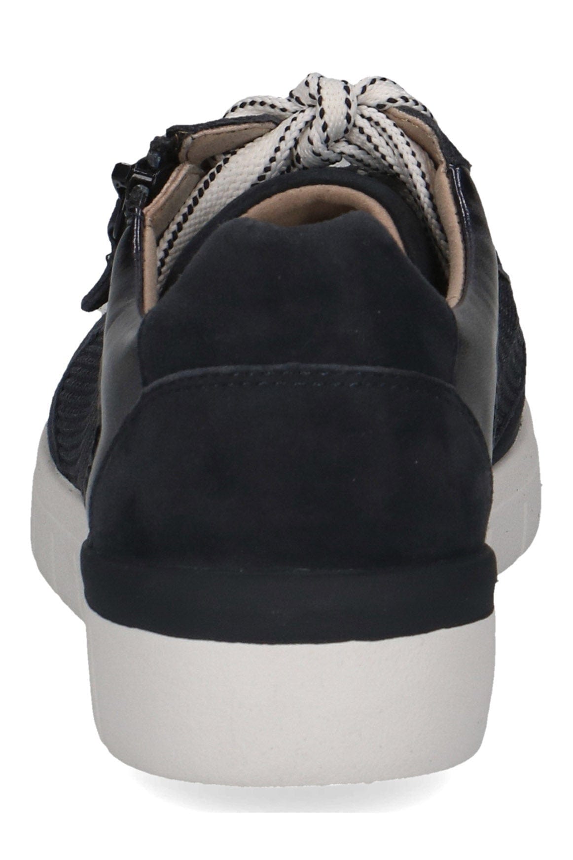 Caprice Wide Fit Trainers with Zip Fastening - Ocean Comb