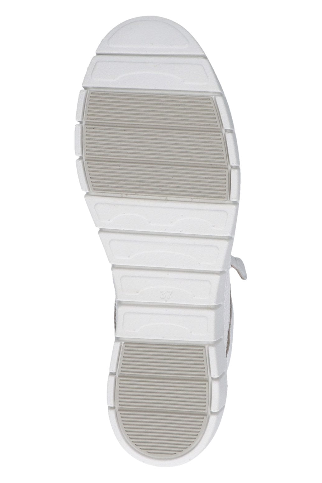 Caprice Wide Fit Trainers with Zip Fastening - White Nappa