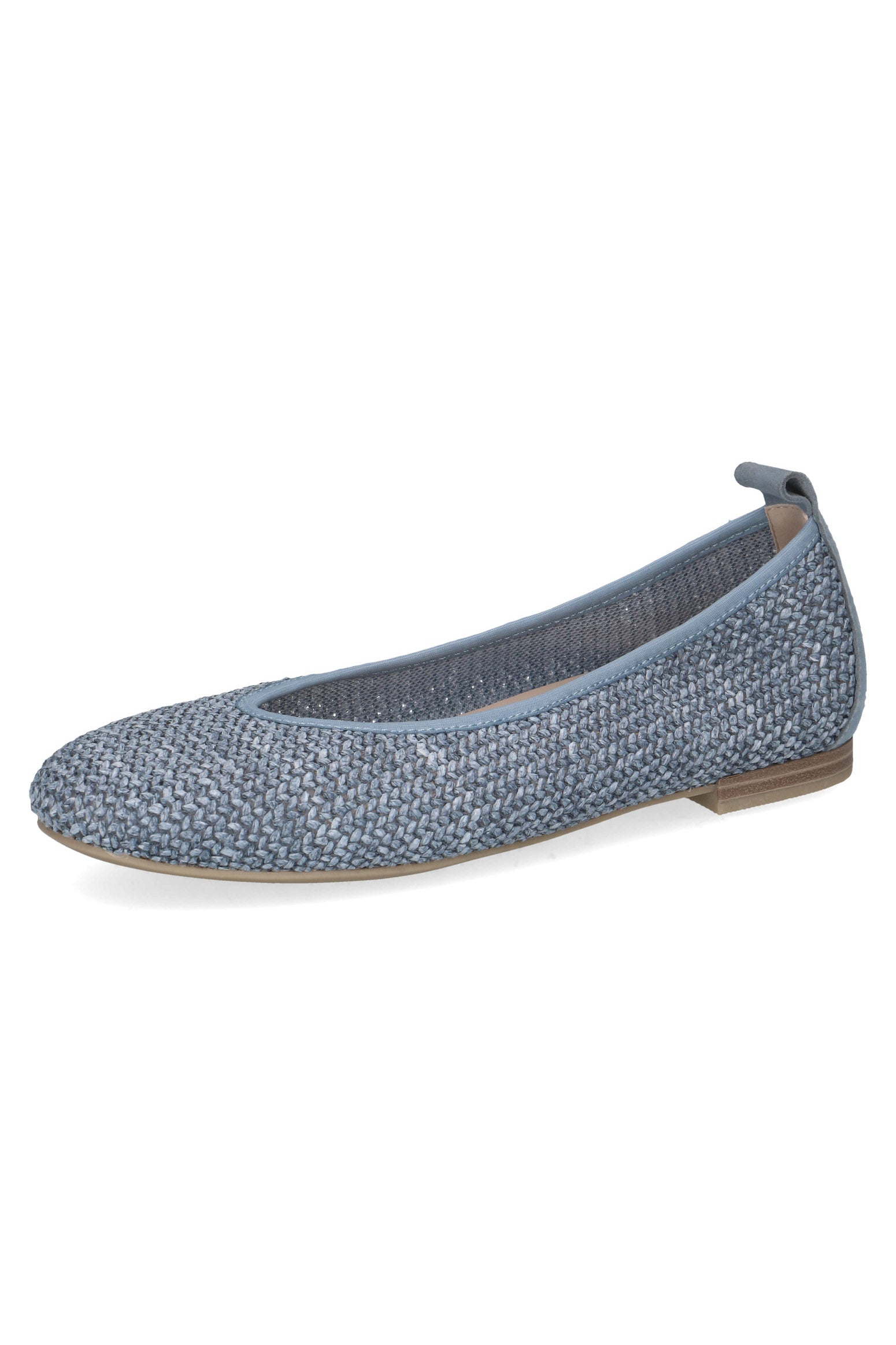 Caprice Woven Ballerina Pump - Blue Comb