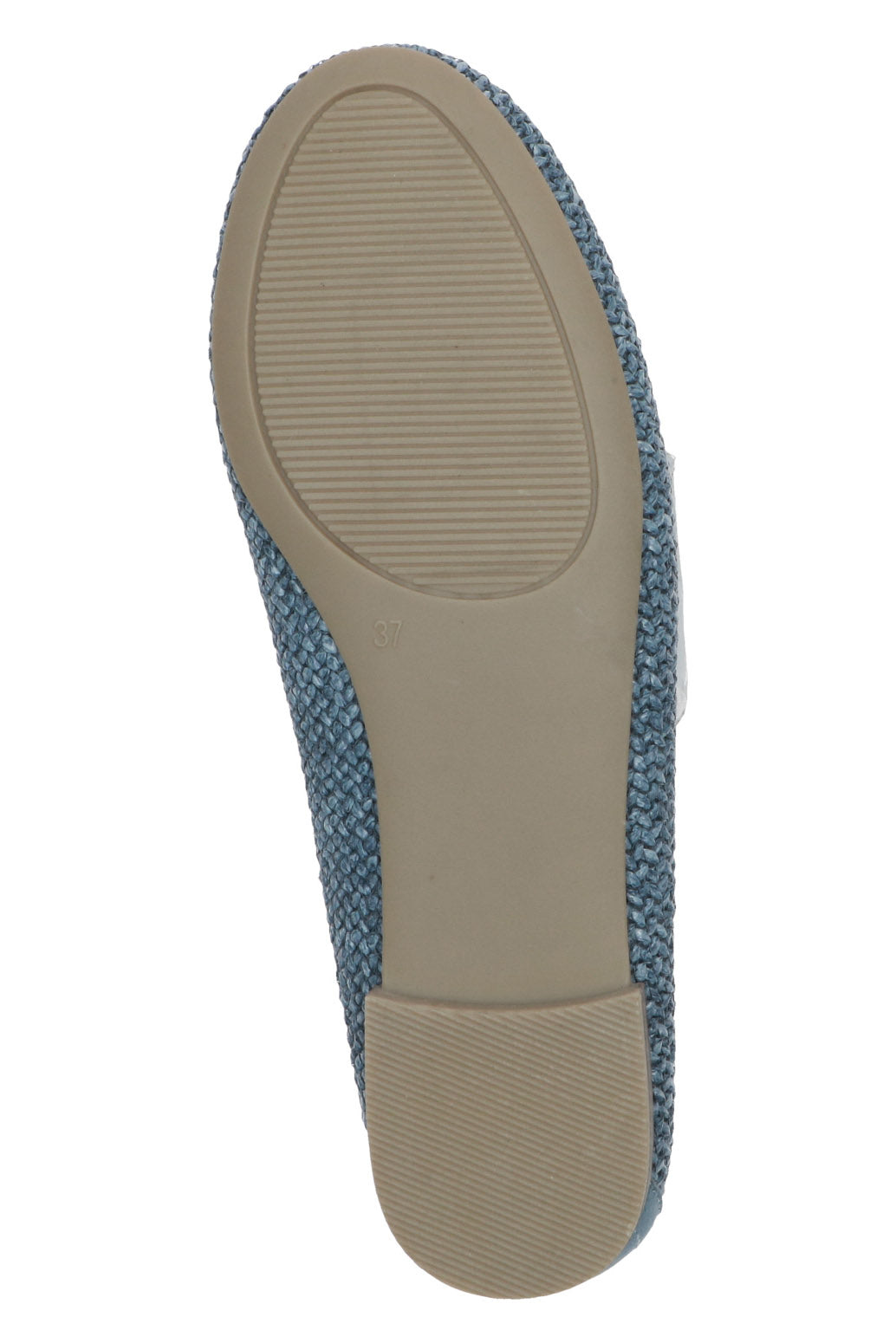 Caprice Woven Ballerina Pump - Blue Comb