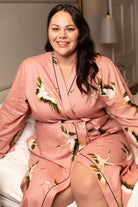Cyberjammies Bonnie Bird Print Dressing Gown - Pink