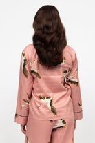 Cyberjammies Bonnie Bird Print Wide Leg Pyjama Set - Pink
