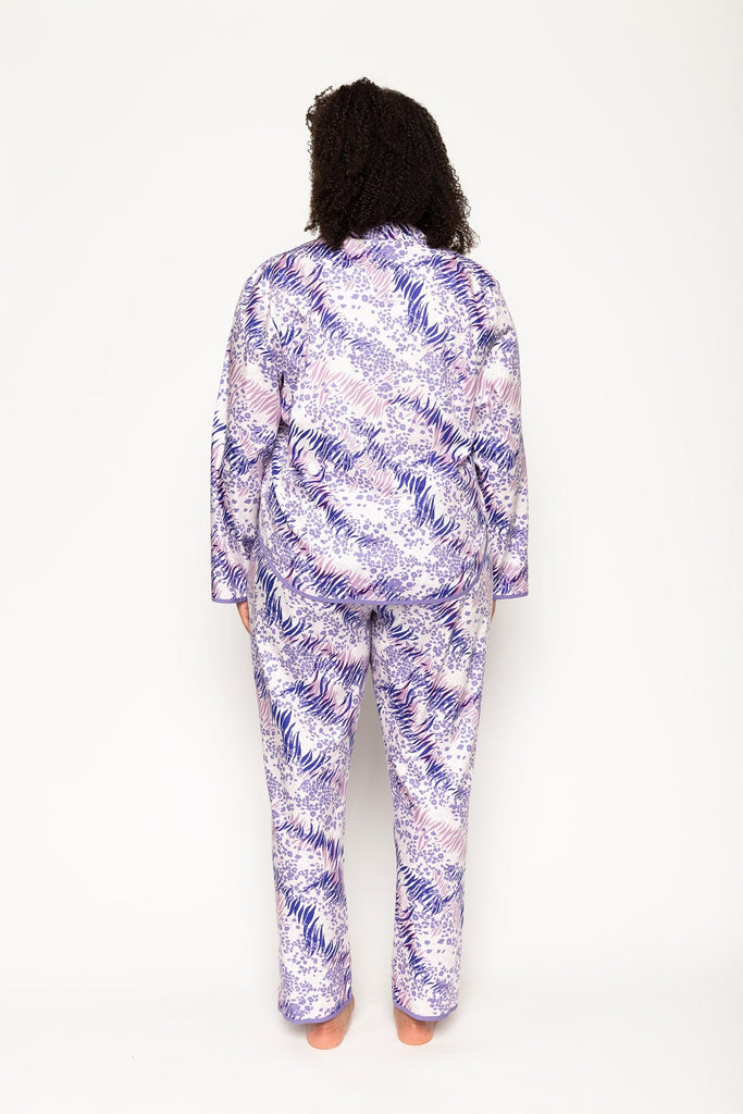 Cyberjammies Camila Lilac Animal Print Pyjama Top
