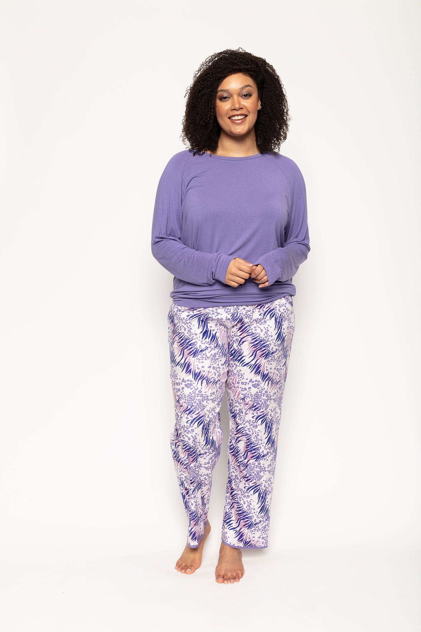 Cyberjammies Camila Lilac Animal Print Pyjama Trousers