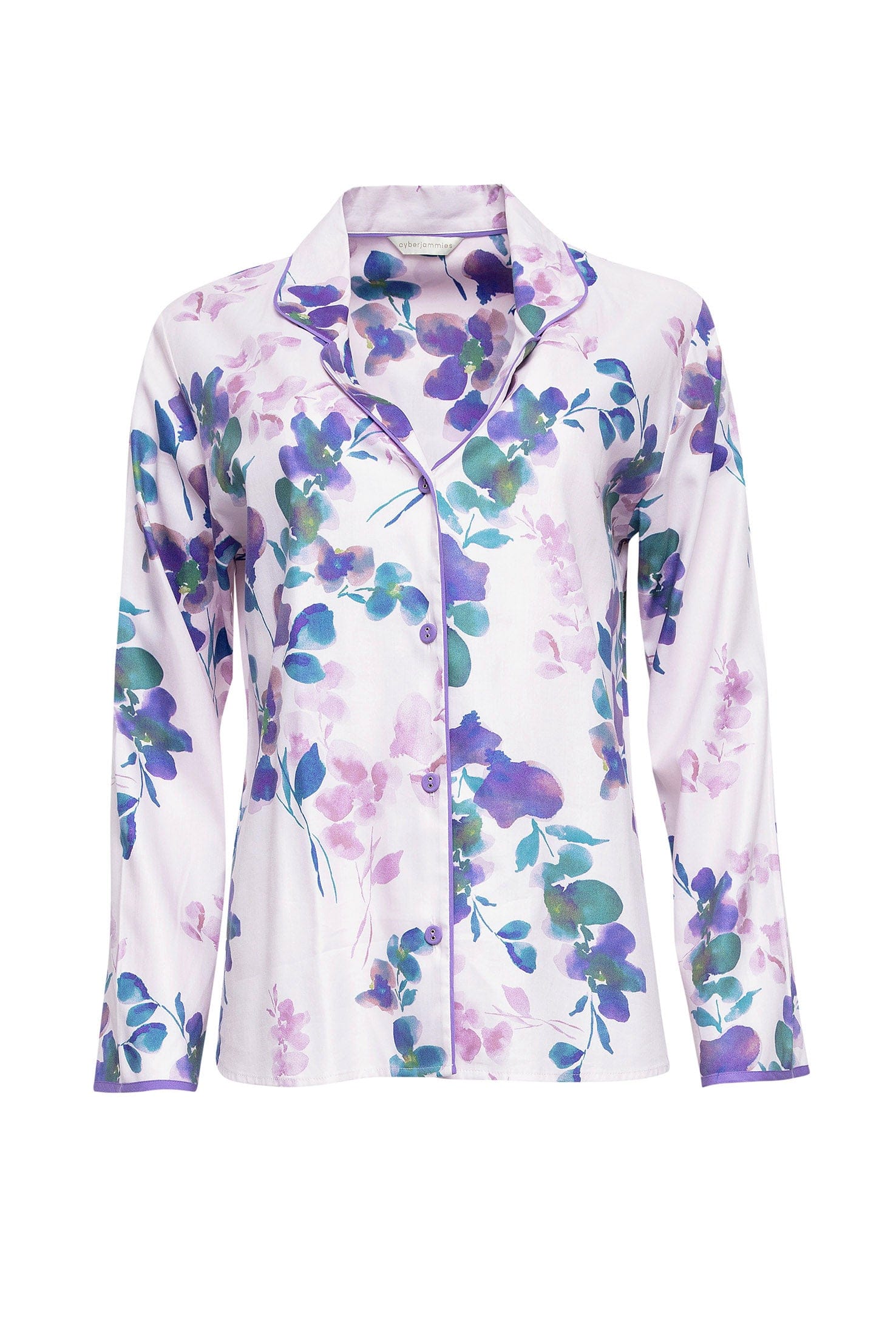 Cyberjammies Camila Pink Floral Print Pyjama Top