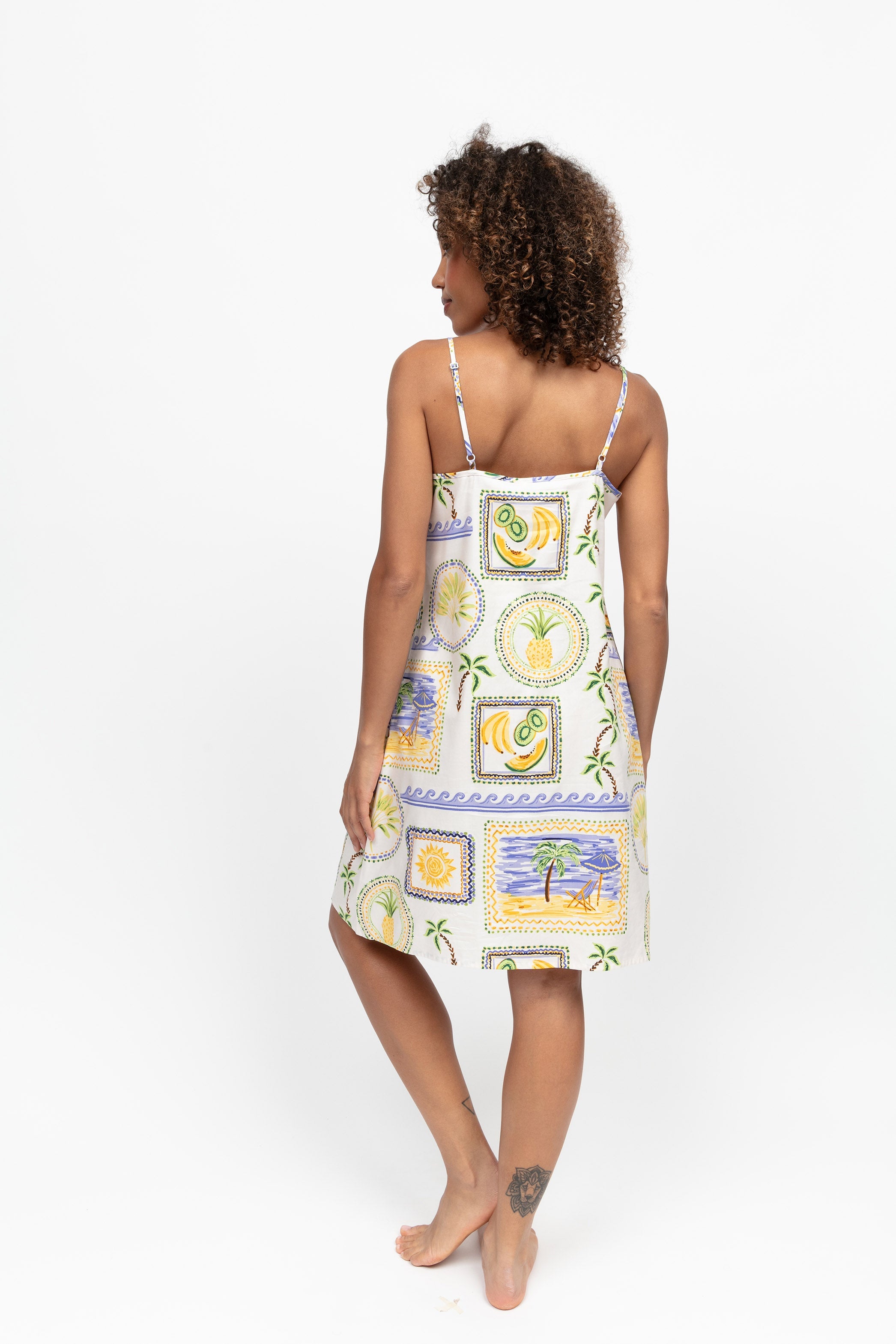 Cyberjammies Cora Postcard Short Nightdress - Green