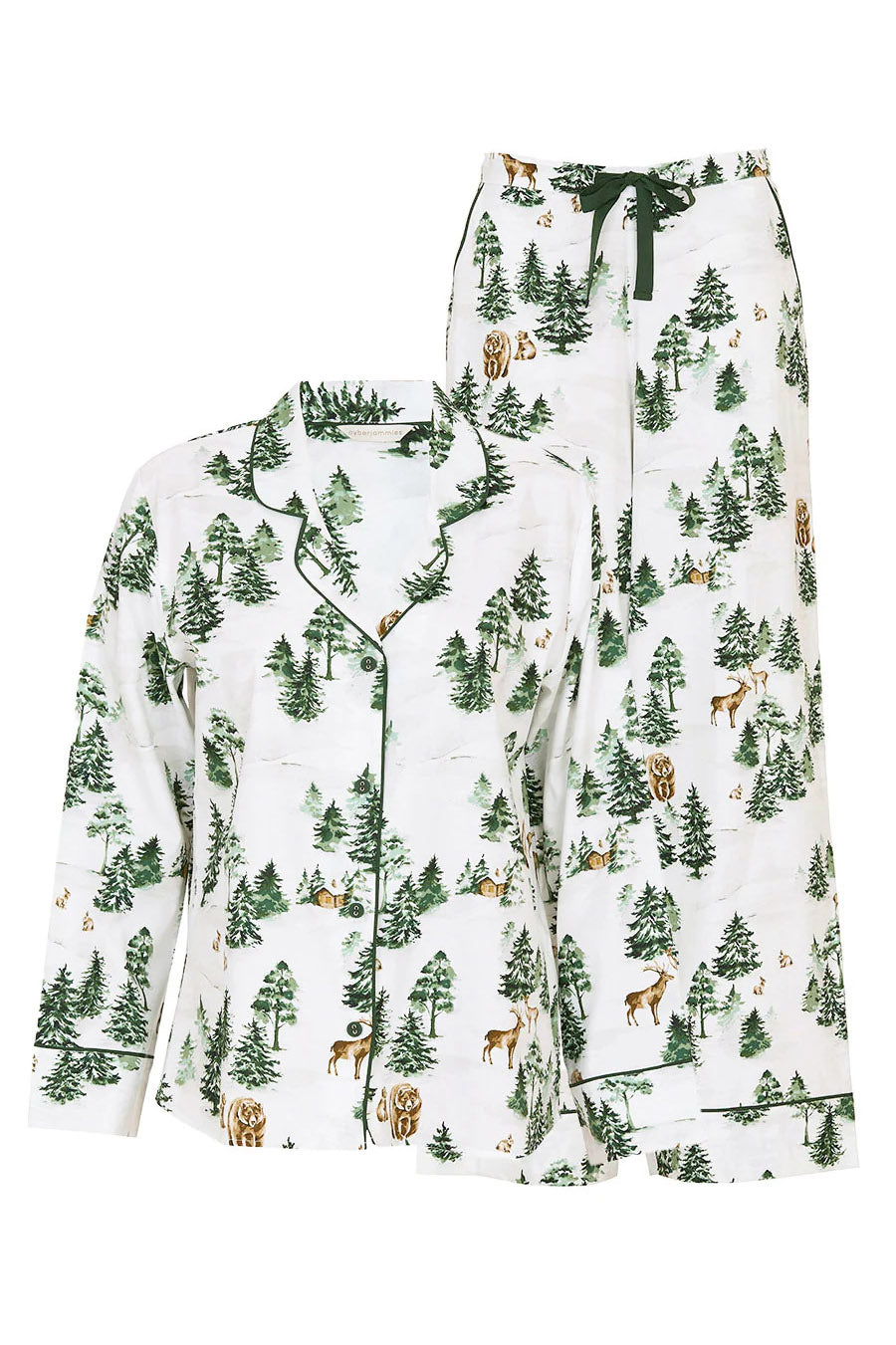 Cyberjammies Fern Wide Leg Pyjama Set - Alpine Print