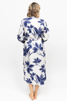 Cyberjammies Indigo Floral Dressing Gown - Navy