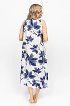 Cyberjammies Indigo Floral Long Nightdress - Navy