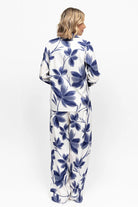 Cyberjammies Indigo Floral Wide Leg Pyjama Set - Navy