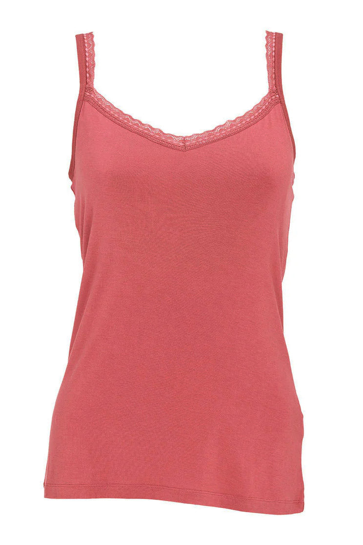 Cyberjammies Jersey Hidden Support Vest - Terracotta