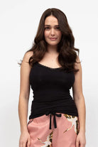 Cyberjammies Jersey Strappy Hidden Support Vest - Black