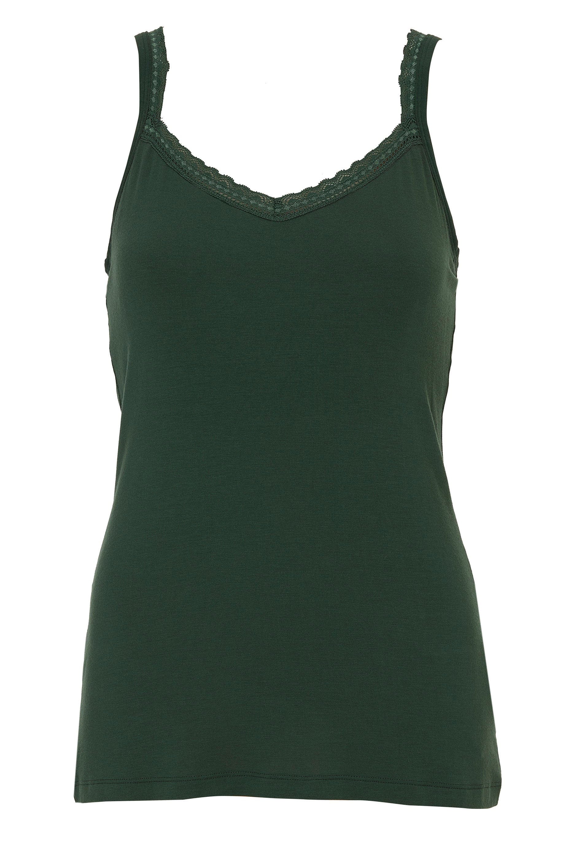 Cyberjammies Jersey Strappy Hidden Support Vest - Olive