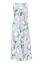 Cyberjammies Kallie Floral Long Nightdress - Grey Mix