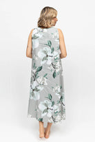 Cyberjammies Kallie Floral Long Nightdress - Grey Mix