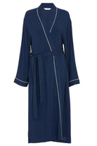 Cyberjammies Marina Jersey Long Dressing Gown - Navy