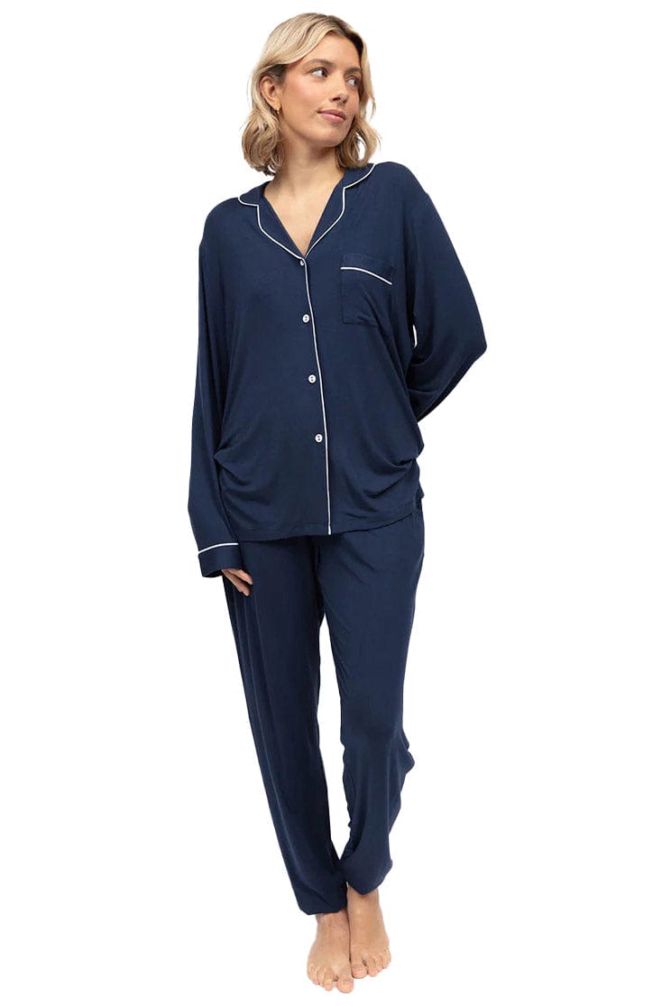Cyberjammies Marina Jersey Pyjama Set - Navy