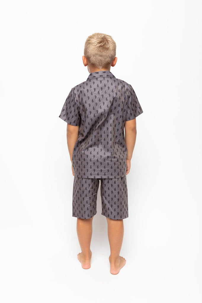 Cyberjammies Mason Paisley Print Short Sleeve Pyjama Set