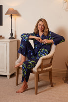 Cyberjammies Midnight Berry Print Pyjama Set - Navy