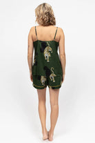 Cyberjammies Olive Leopard Print Shorts - Olive