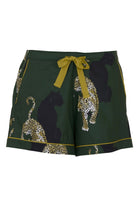 Cyberjammies Olive Leopard Print Shorts - Olive