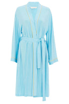 Cyberjammies Paige Jersey Short Dressing Gown - Blue