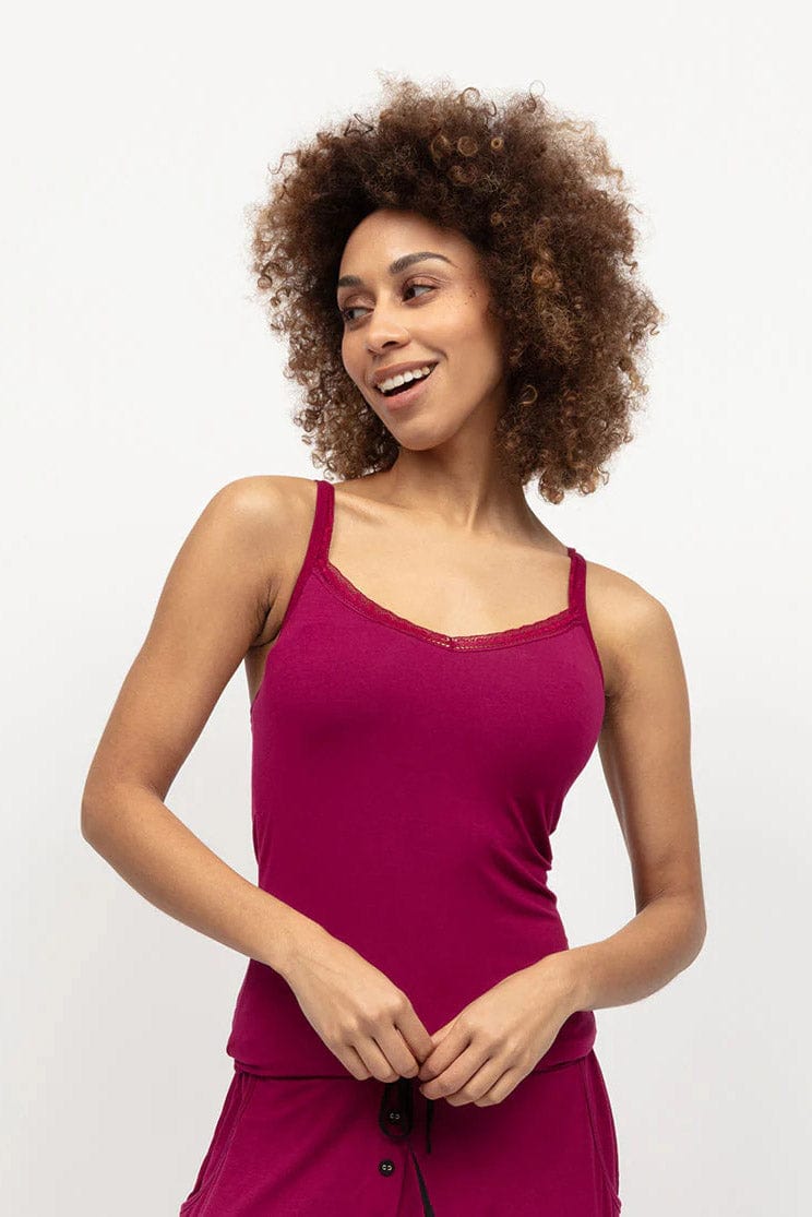 Cyberjammies Penelope Jersey Hidden Support Vest - Berry