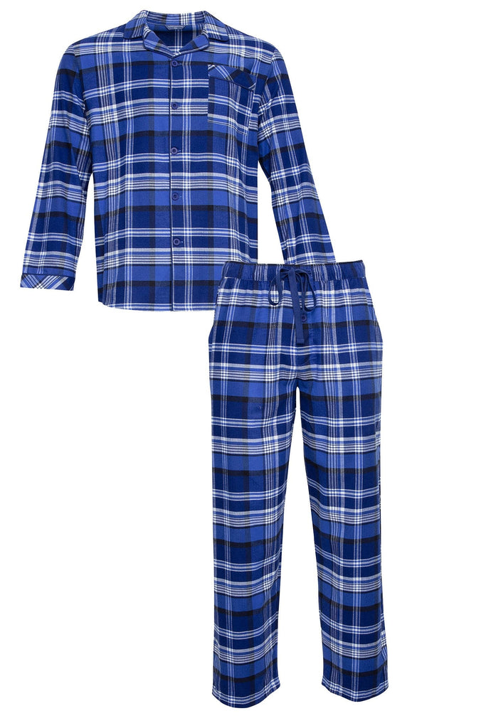 Cyberjammies Riley Navy Check Pyjama Set