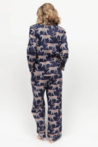 Cyberjammies Taylor Leopard Print Pyjama Set - Navy