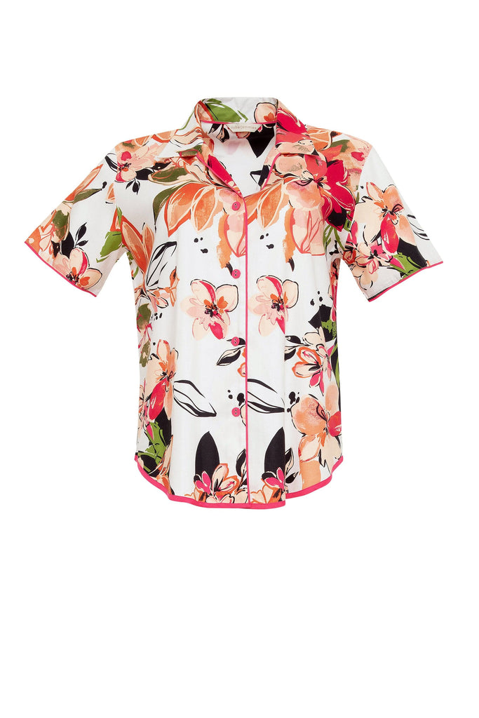 Cyberjammies Vanessa Pyjama Top - Floral Print