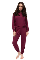 Cyberjammies Yasmin Slouch Jersey Pyjama Set - Ox Blood