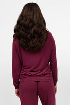 Cyberjammies Yasmin Slouch Jersey Pyjama Set - Ox Blood